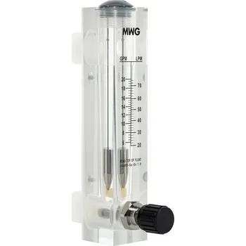 vodní filtr MWG Průtokoměr 1200-4200 l/hod, 1", montáž na panel, s regulací