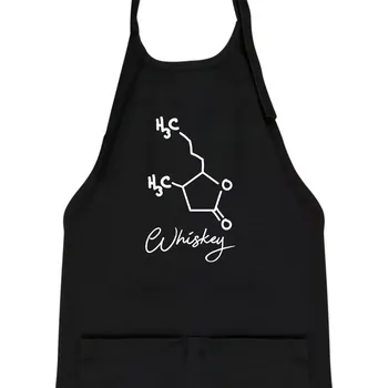 Kuchyňská zástěra Barová chemie - whiskey - Dětská zástěra na vaření - Univerzální velikost ( Černá )