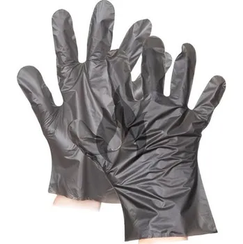 Jednorázové rukavice Červa CHICK TPE - 100 ks Velikost: M, Barva č: Černá