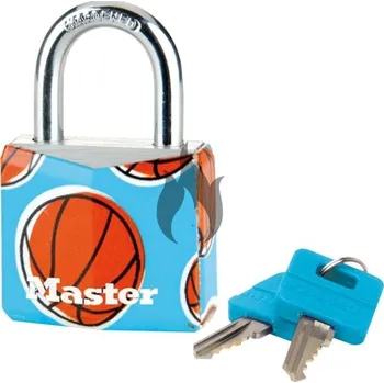 Master Lock 9130EURDPSP_basketball visací zámek z pevného hliníku 30 mm