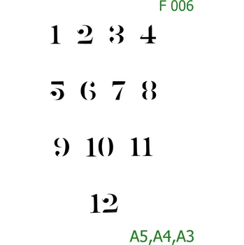 Šablona F 006 - A4 , Lepící fólie