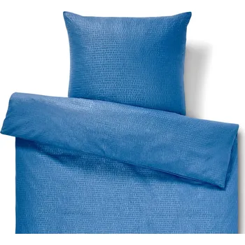 Povlečení 710362 - Tchibo - Krepové povlečení - barva: modrá