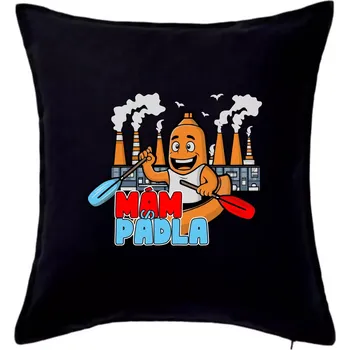Polštář Mám pádla - Polštář 50x50 - 50x50 - Pouze potah ( Černá )