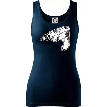 Dámské oblečení Vrtačka kreslená - Dámské tílko - M ( Námořní modrá (velmi tmavá - téměř černá) )