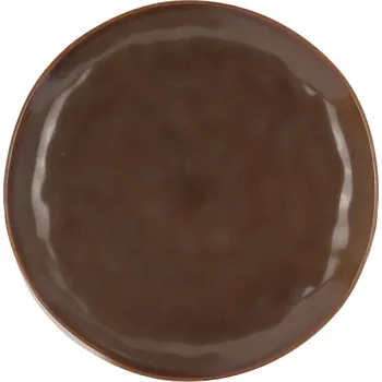 Talíř Clay - II.jakost Keramický mělký talíř Kera Mocca ø 27 cm, hnědý