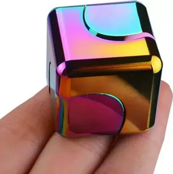 Gadget Fidget Spinner Cube Rainbow