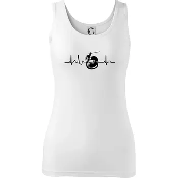 EKG svářeč - Dámské tílko - M ( Bílá )