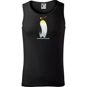 Pánské termoprádlo Tučňák se žlutou nákrčenkou - Tílko pánské Core - M ( Černá )