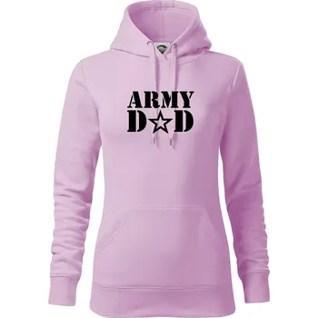Dámská mikina Army dad - Mikina dámská Cape s kapucí - S ( Orchid )