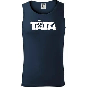 Táta nápis - bagrista - Tílko pánské Core - XL ( Námořní modrá (téměř černá) )