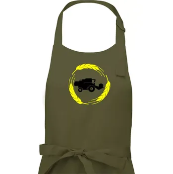 Kuchyňská zástěra Kombajn klasy - Dámská zástěra na vaření - Univerzální velikost ( Khaki )