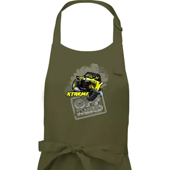 Kuchyňská zástěra ATV xtreme race - Dámská zástěra na vaření - Univerzální velikost ( Khaki )