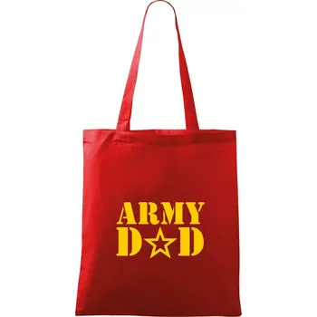 Nákupní taška Army dad - Taška bavlněná - 42 x 38 cm ( Červená )