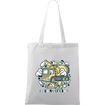 Betonmixátor - Taška bavlněná - 42 x 38 cm ( Bílá )