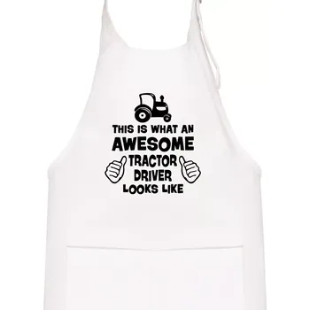 Kuchyňská zástěra Užasný řidič je zde! - Dětská zástěra na vaření - Univerzální velikost ( Bílá )