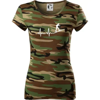 EKG skialpinismus - Dámské maskáčové triko - 2XL ( Hnědý maskáč )