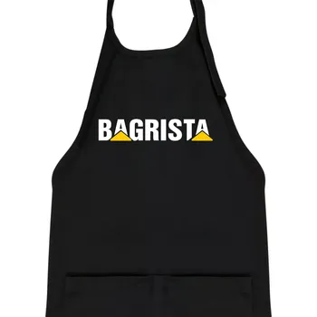 Kuchyňská zástěra Bagrista nápis - Dětská zástěra na vaření - Univerzální velikost ( Černá )