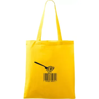 Čárový kód pasta - Taška bavlněná - 42 x 38 cm ( Žlutá )
