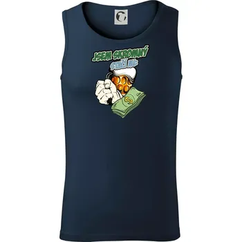 Jsem skromný stačí mi pivo, pěst a prachy - Tílko pánské Core - XL ( Námořní modrá (velmi tmavá - téměř černá) )