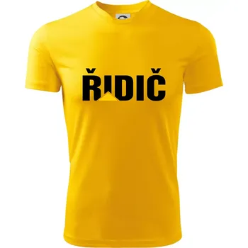 Chlapecké tričko Řidič nápis - Dětské triko sportovní (dresovina) - 146 cm/10 let ( Žlutá )