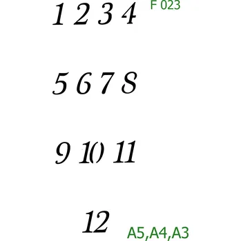 Šablona F 023 - A5 , Lepící fólie