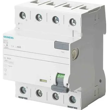 Proudový chránič RCCB 4pólový Typ A 40A 300mA Siemens SENTRON 400V ac