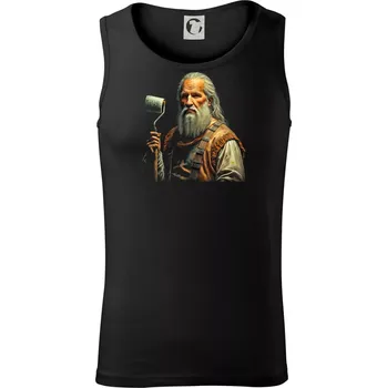 Leonardo da Vinci malíř pokojů - Tílko pánské Core - XL ( Černá )