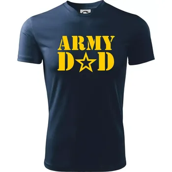 Army dad - Dětské triko sportovní (dresovina) - 158 cm/12 let ( Námořní modrá (velmi tmavá - téměř černá) )