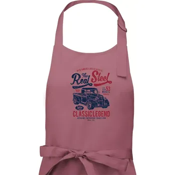 Kuchyňská zástěra The Real Steel - Dámská zástěra na vaření - Univerzální velikost ( Starorůžová )