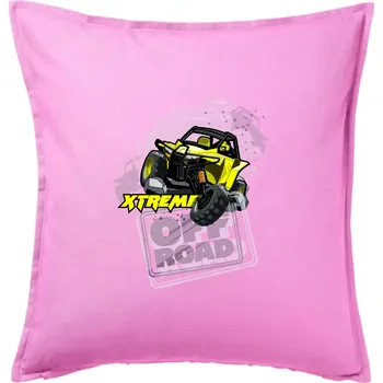 Polštář ATV xtreme race - Polštář 50x50 - 50x50 - Pouze potah ( Růžová )
