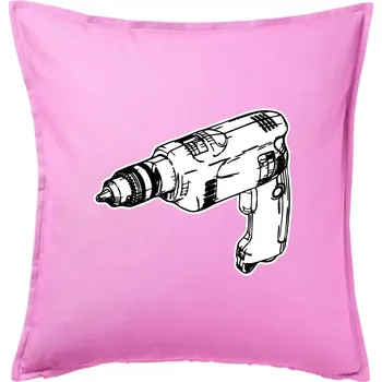Polštář Vrtačka kreslená - Polštář 50x50 - 50x50 - Pouze potah ( Růžová )