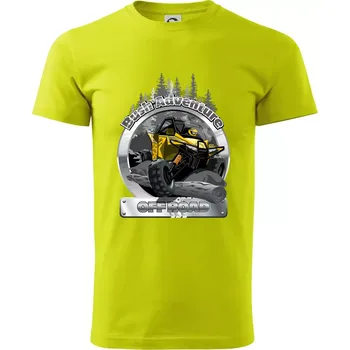 ATV Bush Adventure - Klasické pánské triko vyšší gramáže - XS ( Limetková )
