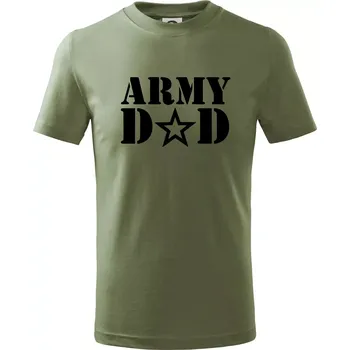 Army dad - Tričko dětské bavlněné - 134 cm/8 let ( Khaki )