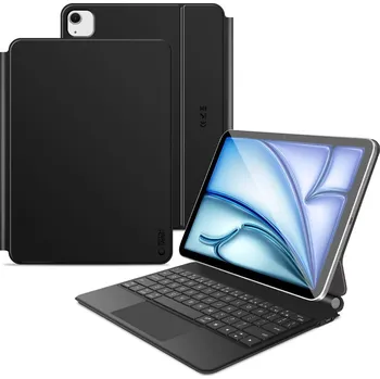 Pouzdro na tablet KRYT TECH-PROTECT SMARTCASE MAGNETIC + KEYBOARD IPAD AIR 10.9” 4 / 5 / 2020-2022 / 11” 6 / 7 / 2024-2025 BLACK