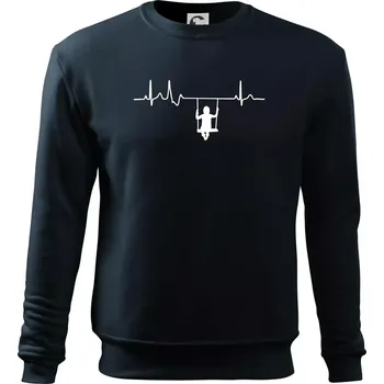 Chlapecké tričko EKG houpačka - Mikina Essential dětská - 146 cm/10 let ( Námořní modrá (velmi tmavá - téměř černá) )