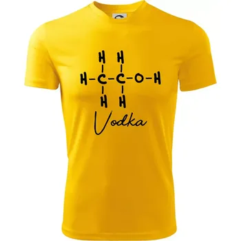 Chlapecké tričko Barová chemie - vodka - Dětské triko sportovní (dresovina) - 134 cm/8 let ( Žlutá )