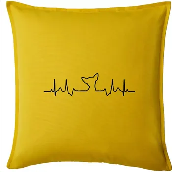 Polštář Čivava EKG - Polštář 50x50 - 50x50 - Pouze potah ( Žlutá )