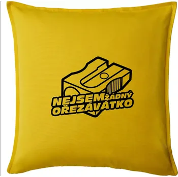 Polštář Ořezávátko - Polštář 50x50 - 50x50 - Pouze potah ( Žlutá )