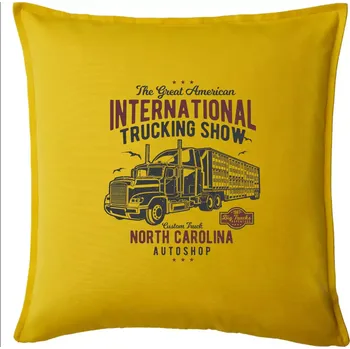 Polštář Big Truck 1 - Polštář 50x50 - 50x50 - Pouze potah ( Žlutá )