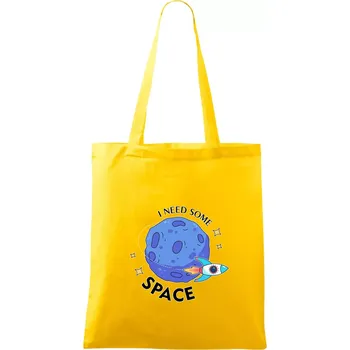 I need some space - Taška bavlněná - 42 x 38 cm ( Žlutá )
