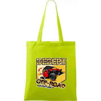 Desert offroad adventure - Taška bavlněná - 42 x 38 cm ( Limetková )