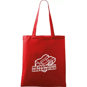Nákupní taška Ořezávátko - Taška bavlněná - 42 x 38 cm ( Červená )