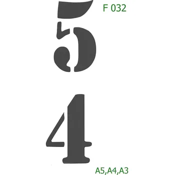 Šablona F 032 - A3 , Nelepící folie