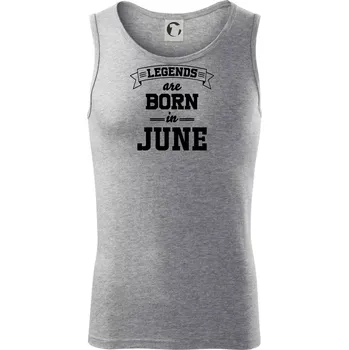 Legends are born in June - Tílko pánské Core - L ( Tmavě šedý melír )