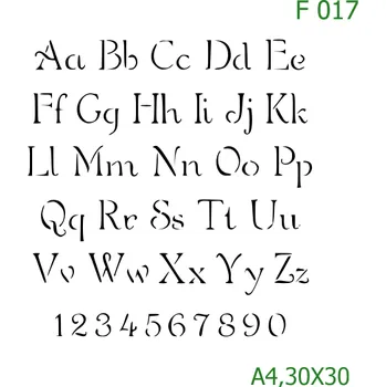 Šablona F 017 - A4 , Nelepící folie