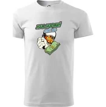 Pánské tričko Jsem skromný stačí mi pivo, pěst a prachy - Triko extra velké (5-8XL) - 7XL ( Bílá )