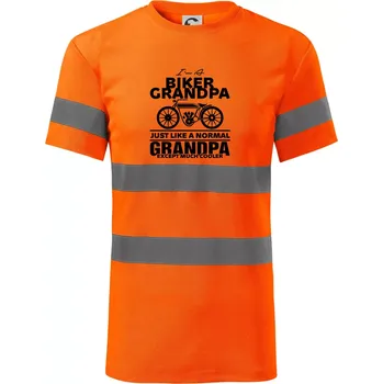 Pánské oblečení Biker Grandpa - Triko reflexní - HV PROTECT - 2XL ( Neonově oranžová )