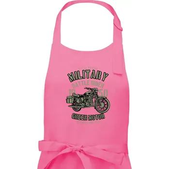 Kuchyňská zástěra Green Military Ride - Pánská zástěra na vaření - Univerzální velikost ( Růžová )