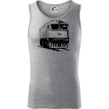 Pánské termoprádlo Vlak 753 - Tílko pánské Core - XL ( Tmavě šedý melír )