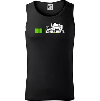 Kombajnista zelená a žlutá - Tílko pánské Core - M ( Černá )